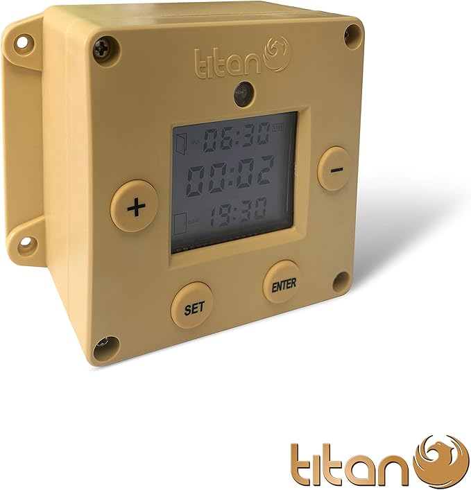 Cube Light Sensor and Timer Chicken Coop Door Opener