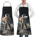 Kitchen Aprons for Men Women Waterproof Apron with 2 Pockets Tropical plants and parrots Apron Adjustable Bib Aprons