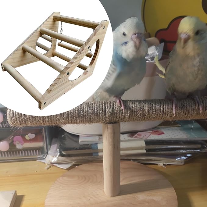 Chick Perch, Chick Stand, Stable for Coop and Brooder,Training Perches Wooden Chicken Roosting Bar for Bird Hens