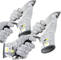 Glove Station Ultra Durable Series Cut Resistant Gloves - Cutting Gloves for Chefs, BBQ and Cooking - Level 5 Protection, Food Grade Safe Cut - Grey, Medium Size [2-Pack]