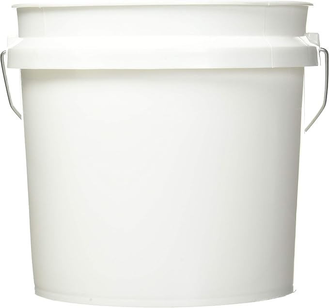 Leaktite 744456 1-Gallon White Plastic Pail Paint Pail/Container