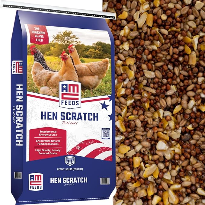 3-Way Hen Scratch Chicken Feed - 50 Pound Bag