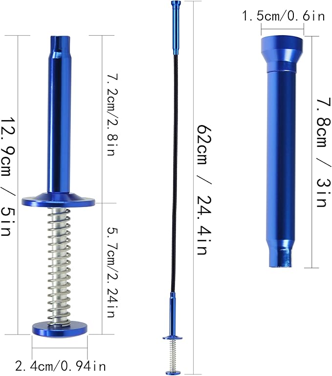 20lb Telescopic Magnet,24.4in Claw Grabber Flexible Pickup Tool Automotive Tools for Garbage Litter Pick Home Sink Drain and Metal Small Items.for DIY Handyman, Father/Dad,Women etc.