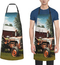 Waterproof Aprons for Women Men Adjustable Bib Cool Electric Guitar Apron Chef Cooking Aprons for Kitchen
