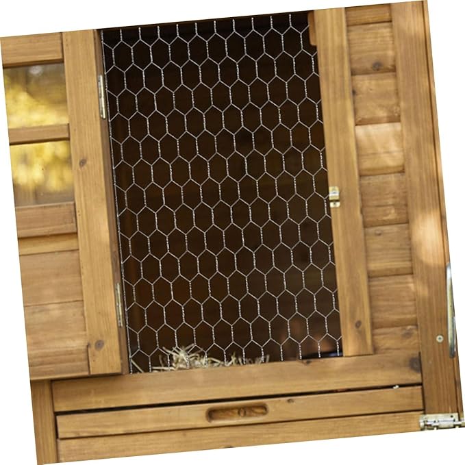 1Roll Heavy Duty Chicken Fence Netting Galvanized Wire Fencing for Poultry Rabbit Cages and Garden Protection Durable Ventilated Barrier for Optimal Animal Living