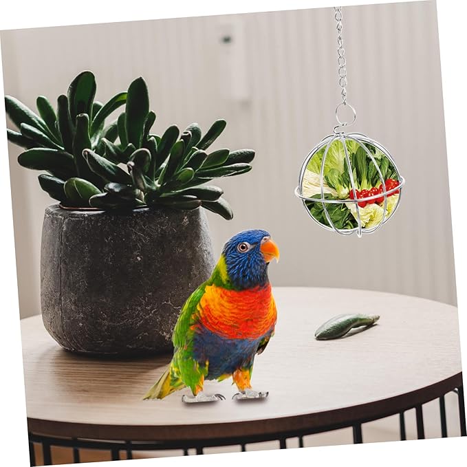 GALPADA 6pcs Poultry Feeder Chicken Treat Hanging Fruit Vegetable Feeder for Chickens Hens Birds Parrots