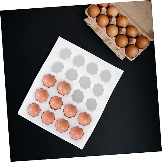 IMIKEYA 1set Egg Carrier Case Shock-resistant Foam Egg Holder for Storage and Transport for Fridge Supermarkets and Farmers Markets