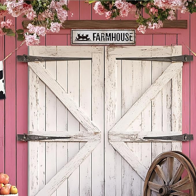 Farmhouse Metal Signs, Rusty Metal Tin Signs 15.8x4 inches, Decorative Wall Plaque, Animal Farm Decor, Ranch Decor, Aluminum Sign for Garden Yard Outdoor, Farm Owner Gift