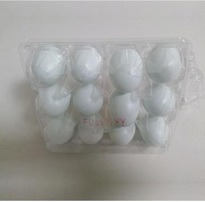 60 pc Plastic Bulk EggCarton,clear egg carton cheap bulk, Suitable For Storing Egg in Farmers' Markets, Supermarkets, Kitchens(3 * 4)
