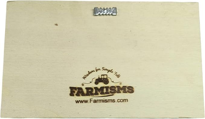 Farmisms 8x5 Inspirational Wooden Rustic Country Signs for Country Farm Living –America 1776, Features a Vintage Pick Up Truck