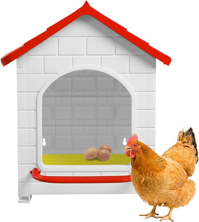 Nesting Boxes for Chicken, Plastic Compartment Chicken Nesting Boxes Coop for Laying Eggs for Hens, Ducks and Poultry