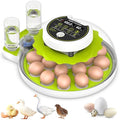 Egg Incubator with Automatic Egg Turning and Humidity Control, Chicken Incubators for Hatching Eggs, Holds 18 Eggs Encabulator for Chicken, Suitable for Hatching Chickens, Quails, Ducks,Parrots,Geese