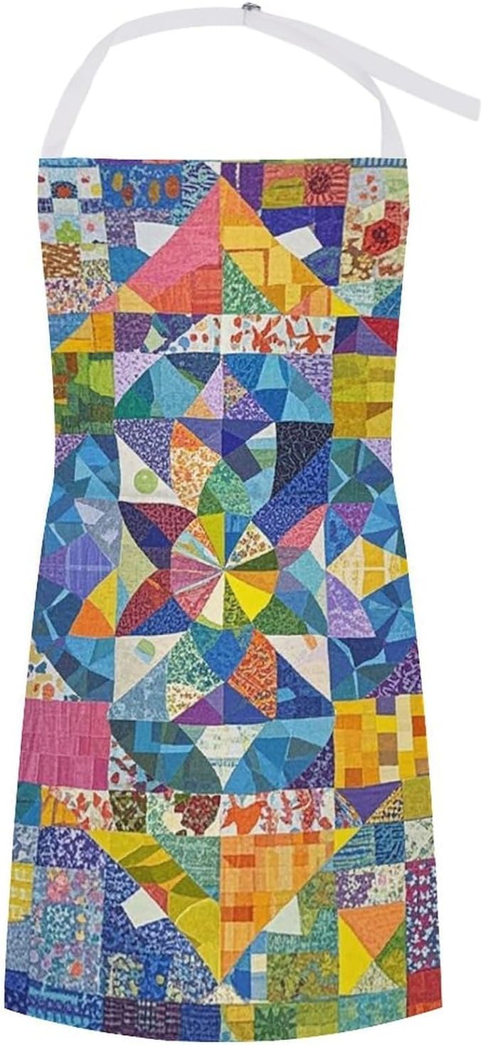 Waterproof Apron Adjustable Bib Aprons with Pockets Orange Cat Sleeping Apron Kitchen Aprons for Women Men