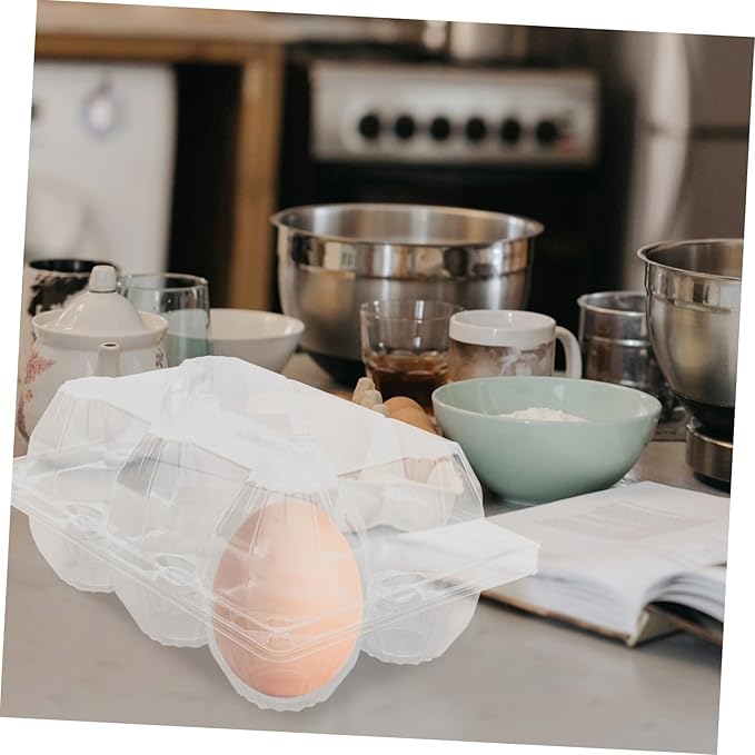 6pcs Goose Egg Carton Stackable Egg Storage Container Design for Refrigerator for Storage and Easy Inspection