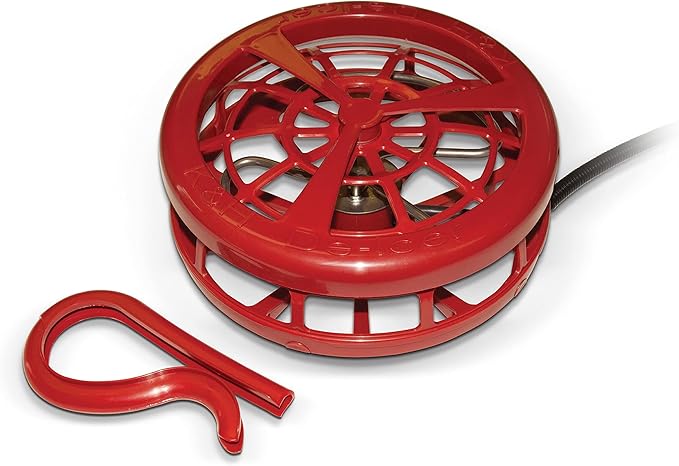 K&H Pet Products Stock Tank & Pond Heater, Ultimate Stock Tank Deicer w/ Cord Clip, Water Trough Heater for Horses, Cattle and Livestock, Full Cage, Floating, Submersible, Safety Listed - Red 1500W