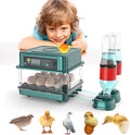 Automatic Egg Incubator 12-38 Eggs Automatic Poultry Intelligent Incubator for Hatching Eggs,with Automatic Turner, Egg Candler&Temperature Control,for Hatching Chicken Quail Bird Duck Eggs(12 EGGS)
