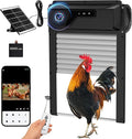 Automatic Chicken Coop Door with HD1080P Camera，Electric Auto WiFi Solar Chicken Coop Door Opener with Timer,Remote Control, APP Control, 5000mA Battery, Night Vision, Alarm Drive,Roll-up Gate