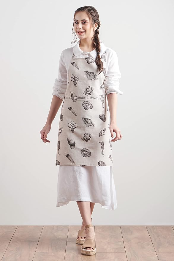 Maison d' Hermine 100% Cotton Apron for women with Pocket Kitchen Chef Apron for Men Cooking Easter Decorations