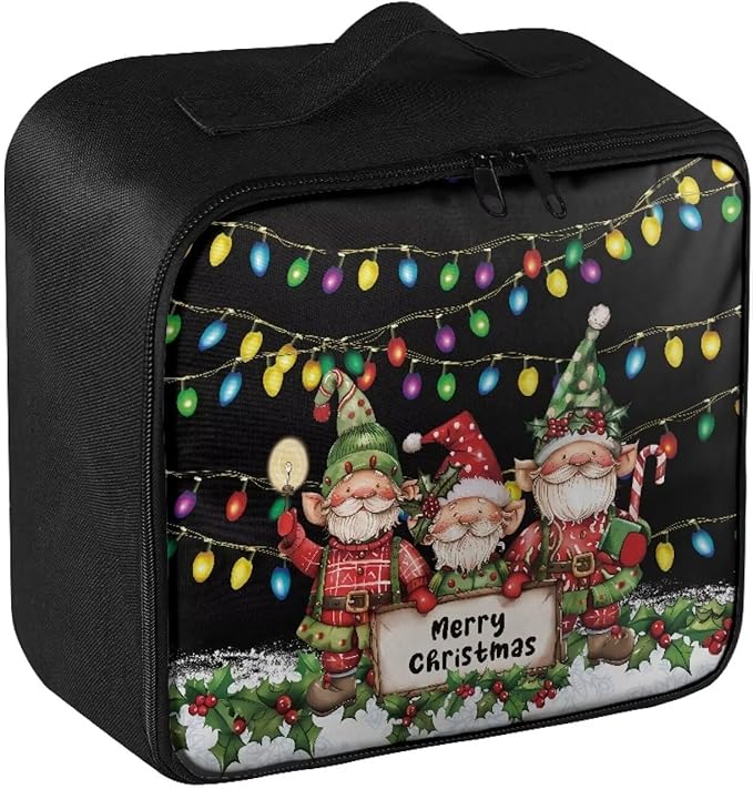 Rnyleeg Christmas First Aid Kit for Home Empty First Aid Bag Car Medical Kit Easy To Store Portable Emergency Medical Trauma Bag Cute Gnome