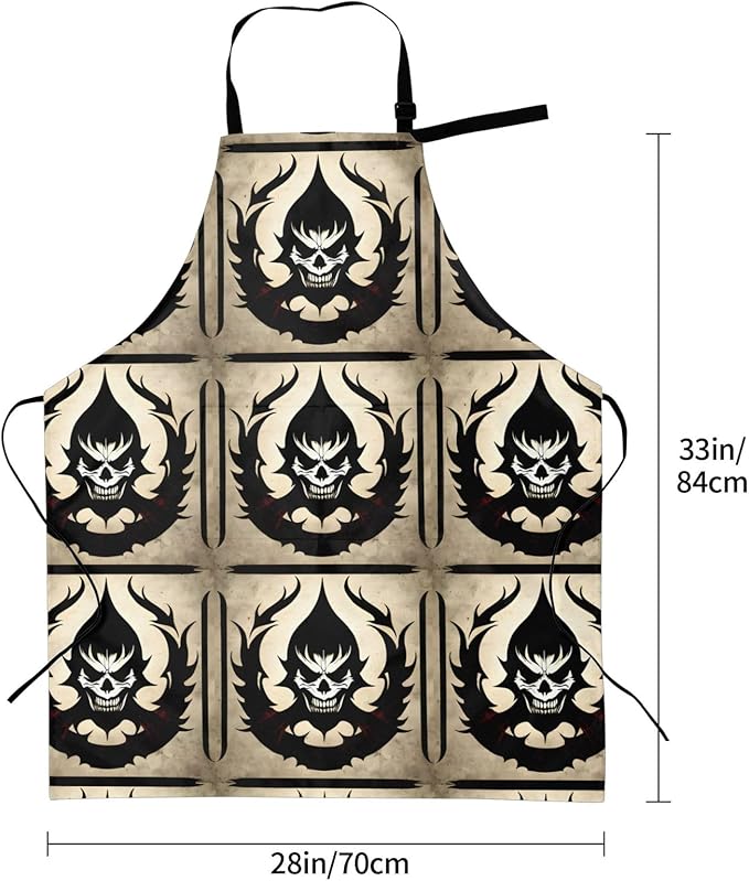 Multidimensional Space Heavy Duty Waterproof Apron with Pockets for AdultsResistant Grilling, Gardening, Painting