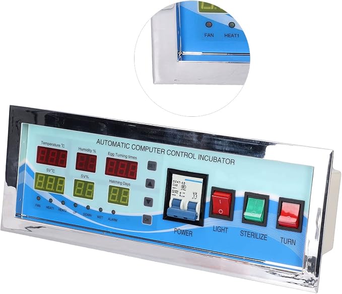 Egg Incubator Temperature Controller Thermostat, XM‑18G 110V Automatic Control System Poultry Egg Incubator Temperature Humidity Sensor Controller with Sensor Probe