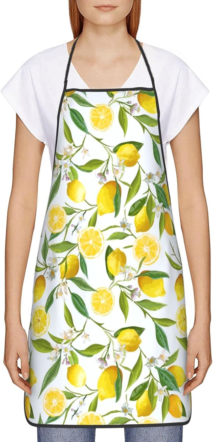 Apron Adjustable Waterproof Apron for Men Women Kitchen Cooking Baking Gardening Working Bib Apron