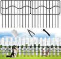 40ft(L) x 13in(H) Garden Animal Barrier Fence, 28panels No Dig Fences, Small Dog Fence Barrier, Animal Barrier Rabbit Fencing Rustproof Metal Decorative Border for Outdoor Garden