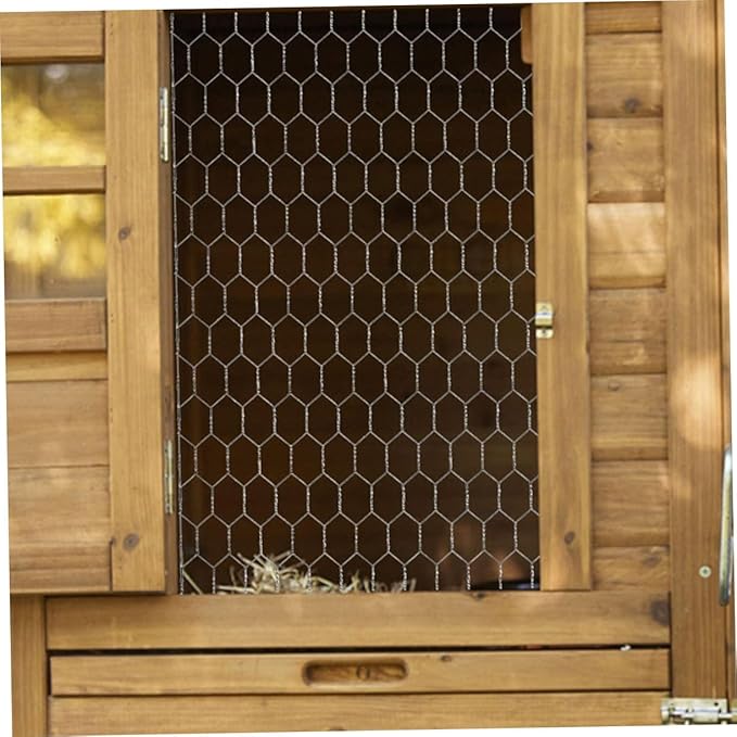 1 Roll Heavy Duty Galvanized Chicken Wire Fencing Durable Mesh for Poultry Garden Barrier Rabbit Enclosure Easy Installation Versatile Use