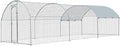 Large Chicken Coops, Chicken Runs for Yard with Cover, 19.6'L x 9.8'W x 6.5'H Walk in Chicken Coop, Poultry Cage Chicken Run Pen, Outdoor Duck Rabbit Cage Poultry Pens for Backyard, Farm, Yard