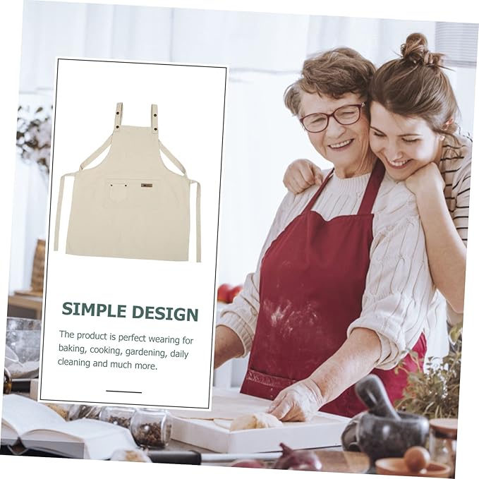 Cotton Kitchen Apron Women Smock for Cooking Waitress Accessories Oil Sleeveless Easy Clean