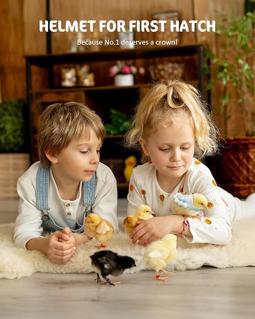 18 Egg Incubator with Automatic Turning & Humidity Control, Fully Automatic Incubators with 2 Trays, Egg Candler, for Hatching Chicken, Duck, Goose, Quail, Pigeon, Turkey, Home, Classroom, Farm Use