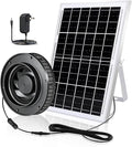 Solar Exhaust Fan with 20W Solar Panel, 12V DC Powered Ventilation Fan, 3.6W, 430 CFM Airflow, 2500 RPM, for Shed, Chicken Coop, Attic, Roof Vent