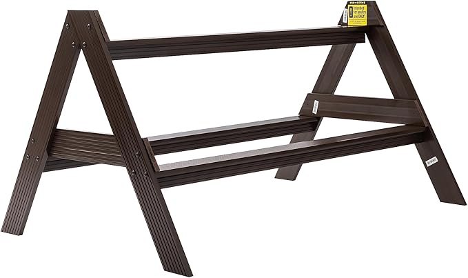 New Age Pet ECOFLEX Restful Roost Chicken Perch Large Ergonomic, Easy Clean, Moisture & Odor Resistant Eco-Friendly Roosting Bar for Coops, Supports Up to 12 Birds