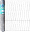 20GA Galvanized Hexagonal Poultry Netting Chicken Wire 36 inches x 150 feet x 1 inch Mesh