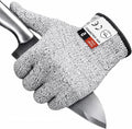 Cut Resistant Gloves Food Grade, Level 5 Protection Kitchen Safety Gloves for Oyster Shucking, Mandolin Slicing, Meat Cutting & Fish Fillet Processing, Lightweight Chef Butcher Gloves, 1 Pair