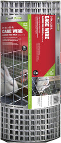 YARDGARD – 1 in. Mesh Welded Wire Fence – 16‑Gauge – 24 in. x 25 ft. Galvanized Steel – for Cage Wire Fencing | Small Animal Enclosures | Garden Protection | DIY Home and Yard Projects