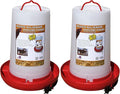 Farm Innovators 2 Pack Heated Chicken Waterer, Poultry Water Fountain, 3 Gallon