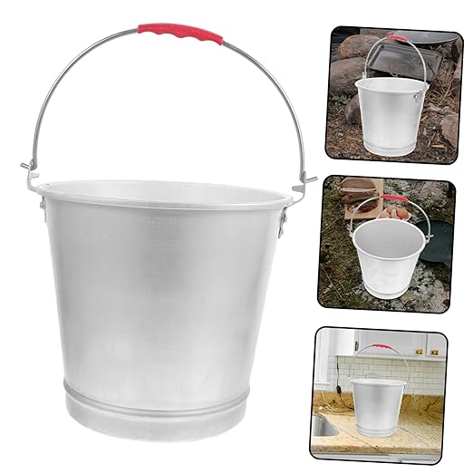 Ciieeo Capacity Milk Bucket Sturdy Water Storage Container for Multipurpose Use for Ranches Farms and Home Design with Comfortable Handle