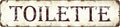 Vintage Tin Toilet Sign - Retro Metal Bathroom Wall Decor 4x16 Inch, Rustic Restroom Art for Home Office Bars, Funny Commercial Space Signage with Weatherproof Finish