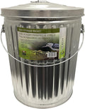 Heath Outdoor Products SS-10 10 Pound Galvanized Metal Multi-Purpose Bird Seed, Suet, Feed Container and Dog Poop, 1-Pack, Galvanized Steel