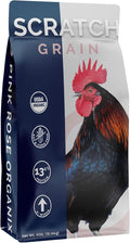 Chicken Scratch Grain, 40lbs - 13.5% Protein, Non-GMO, USDA Certified Organic Blend - Supports Digestion & Immune Health - Soy & Corn-Free