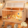 Chick Brooder Box, Brooder Box for Chicks, Pine,Quail Cage, Duck Brooder, Quail Cages, Ideal for Chicks, Ducks, Quails, Hamsters and Lizards, 23.6'L x 15.8'W x 15.8'H.