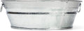 Behrens 102LFT 2 Qt. Hot Dipped Steel Low Flat Tub, Silver