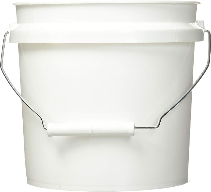 Leaktite 744456 1-Gallon White Plastic Pail Paint Pail/Container