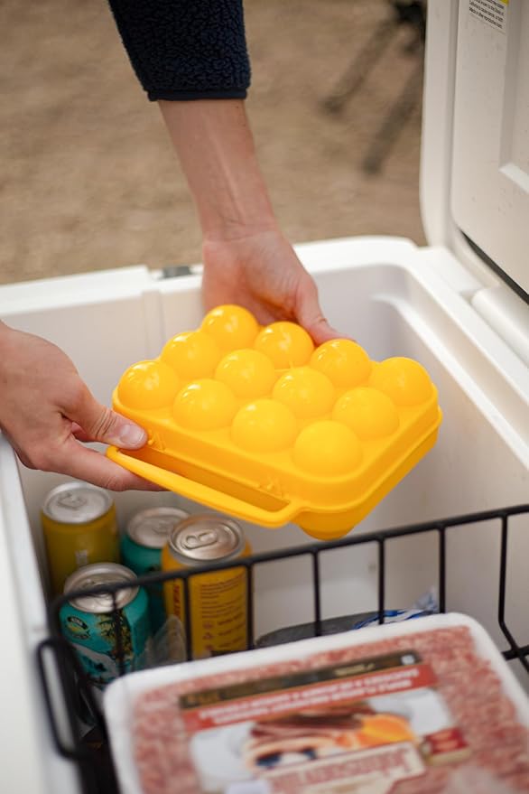 Coghlan's 2-Count Camping Egg Holder – Durable, Compact, Lightweight Storage Container for Outdoor Cooking, Travel, and Camping Adventures