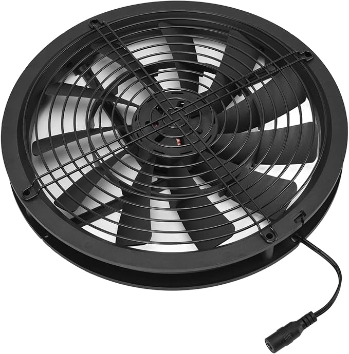 Solar Panel Fan Kit 100W Weatherproof Solar Panel Ventilation Exhaust Fan for Chicken Coop Greenhouse Shed