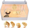 Brooder Box for Chicks Starter Kit Chicken Brooding Box with Vented Grill Quail Macaw Ducklings Heating Brooder with Heat Lamp (Upgrade S/48 * 30 * 32CM)