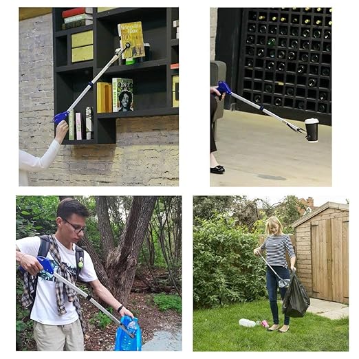 Reacher Grabber, Windspeed Aluminum Suction Cup Grip Grabber Pick Up Tool for Light Bulb Remover, iPad Pick Up, Litter Picker, Trash/Garbage, Garden Nabber, Long Extender