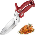 Heavy Duty Poultry Shears Scissors,Kitchen Shears for food Heavy Duty,Kitchen Scissors All Purpose,Chicken,Fish,Meat,Easily Separable for Thorough Cleaning,Dishwasher Safe.