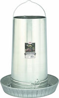 Little Giant® Hanging Metal Poultry Feeder | Chicken Feeder | Outdoor Hanging Bird Feeder | Galvanized Steel Feed Container with Hanging Handle | 40 Pound